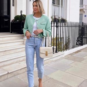 Zara regular fit jeans bloggers fav